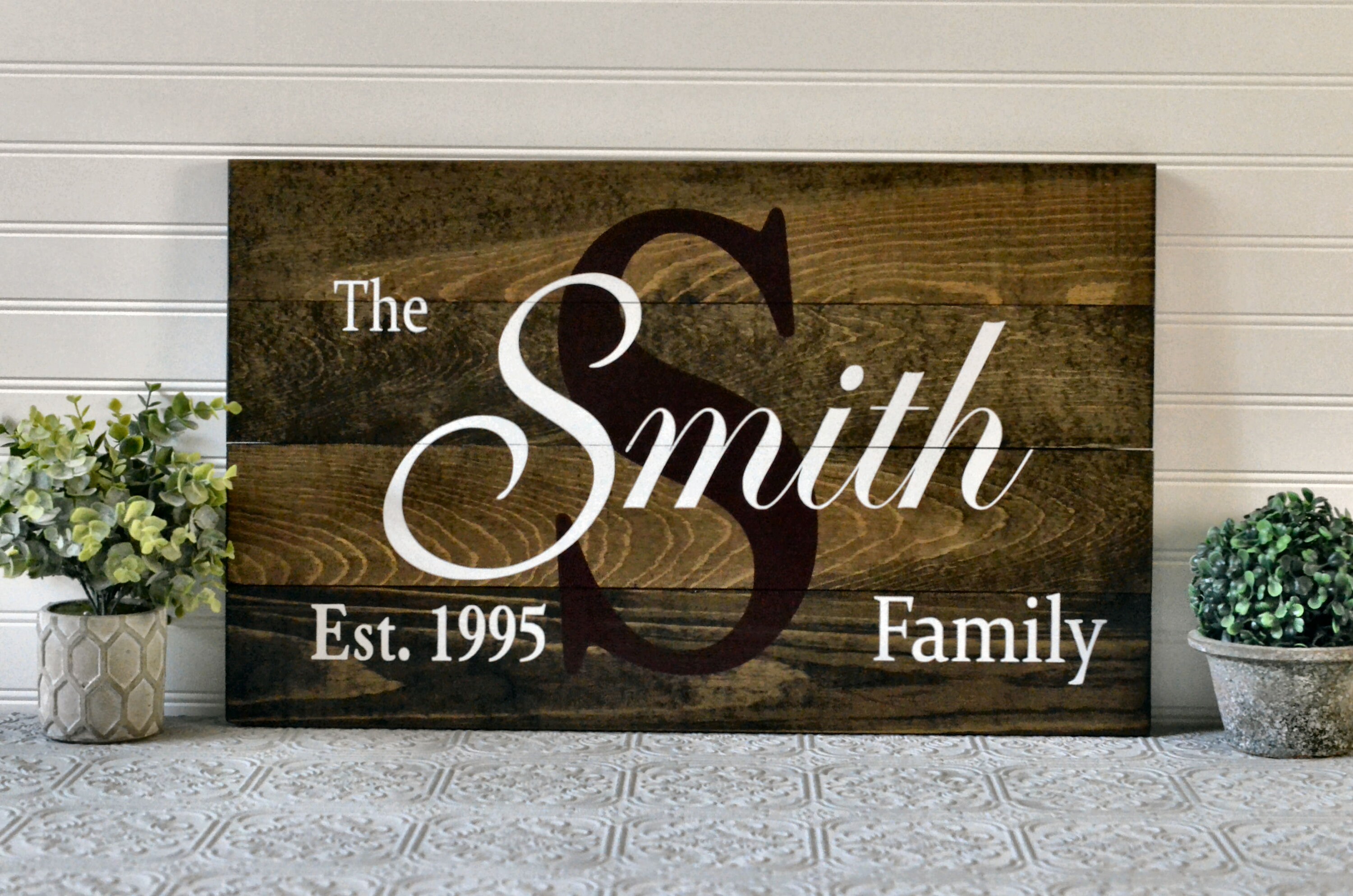 Custom Painted 24 Wood Sign For Anniversary Or Wedding Gift