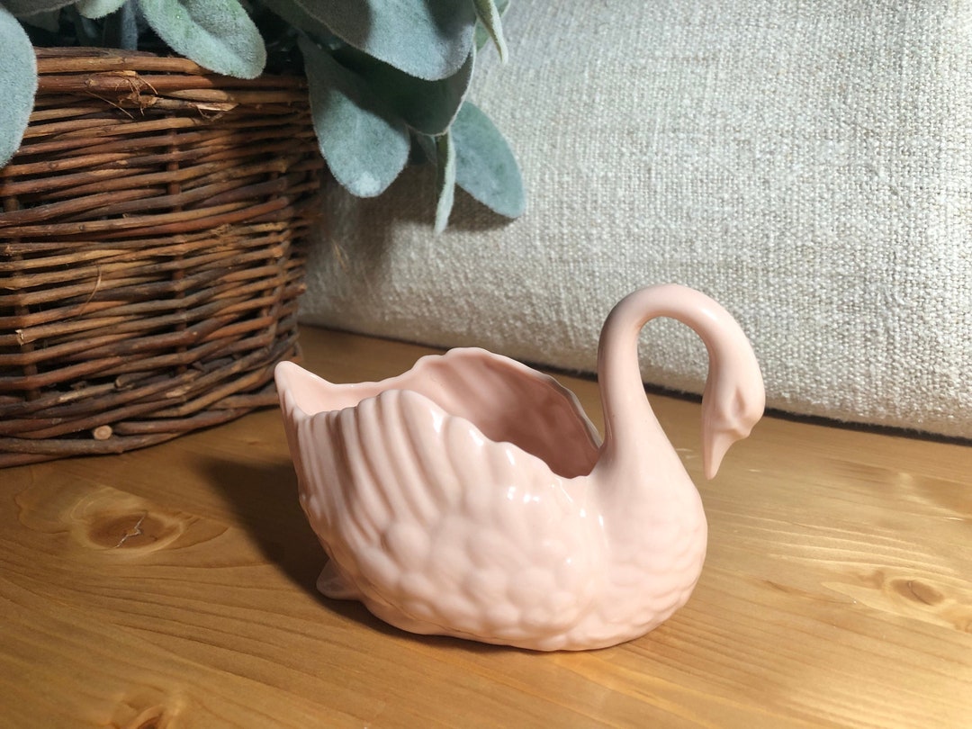 Pink Lenox Swan Small Swan Trinket Dish Etsy