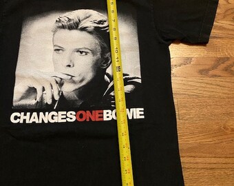 David Bowie Shirt Size Small Changes One Bowie 70s Rock Vintage