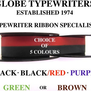 LITTON IMPERIAL 200N Typewriter Ribbon 5 Colours Available Fits Directly on to Your Machines Spindles * 1/2” /  12.7mm Wide