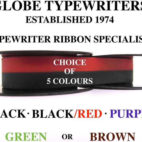 IMPERIAL GOOD COMPANION ‘Model T’ Typewriter Ribbon 5 Colours Available to rewind  on to your original spools Fabric Only No Spools Provided