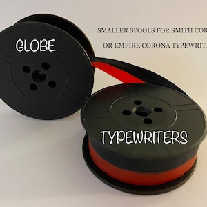 SMITH CORONA/EMPIRE Corona Small Spools + Ribbon (Smaller Sized Spools) with Dimensions of the Original Manufacturers Spools