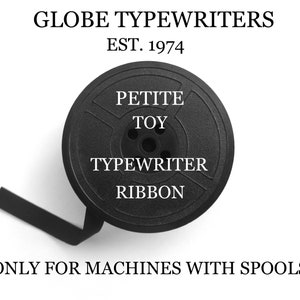 PETITE TYPEWRITER RIBBON….For Machines Which Use Spools “Not Cassettes” (See Photos) No Spools Included Just the Ribbon to Rewind