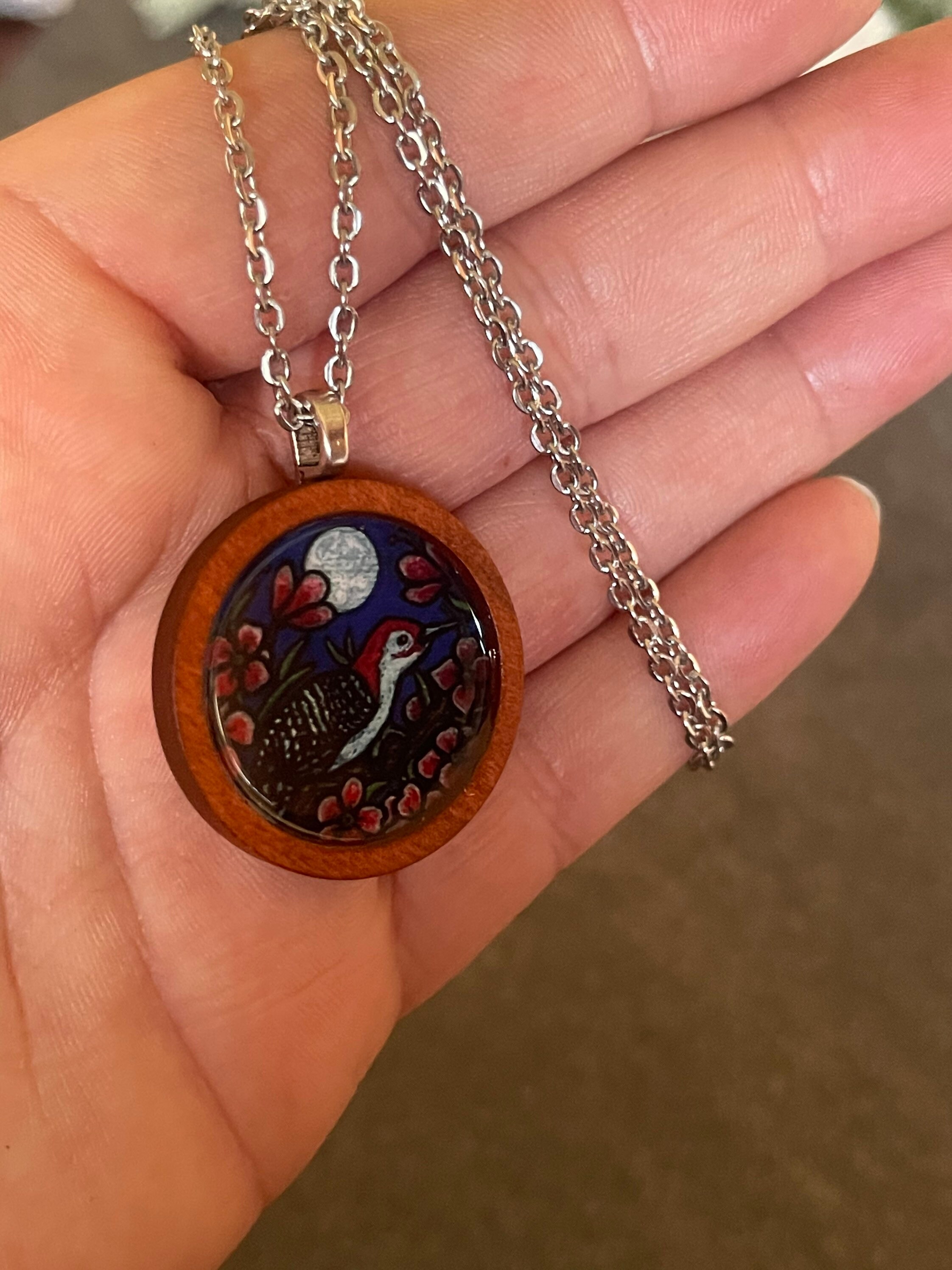 Woodpecker Necklace Woodpecker Jewelry Woodpecker Gift Etsy