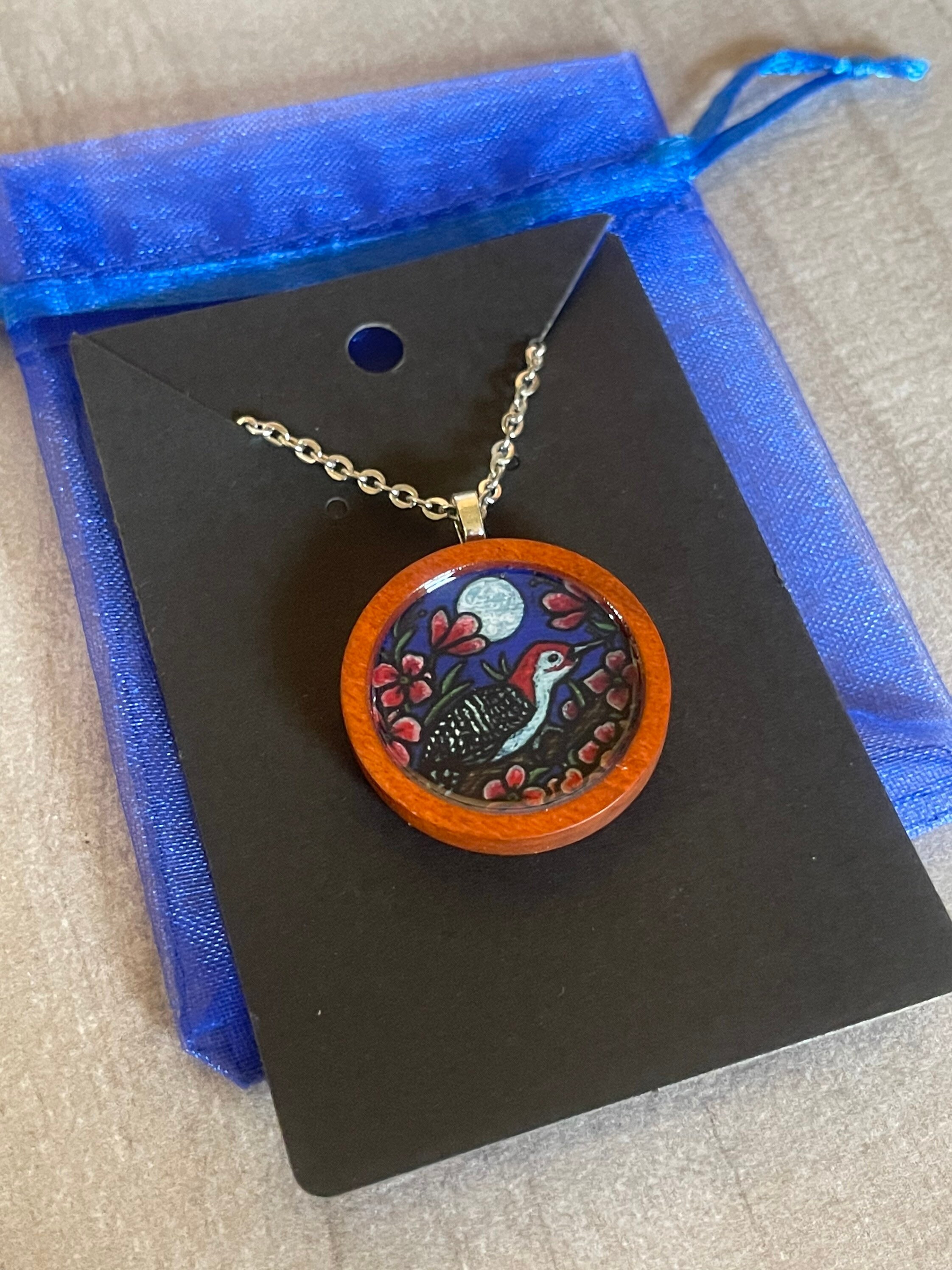 Woodpecker Necklace Woodpecker Jewelry Woodpecker Gift Etsy