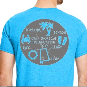 Family Vacation Shirt- Customized with your family/friend names
