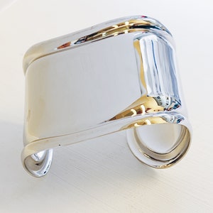 Silver bone cuff bracelet, handmade wide cuff bracelet, geometric bracelet, bold cuff bracelet, brass bangle, trendy silver bone cuff.