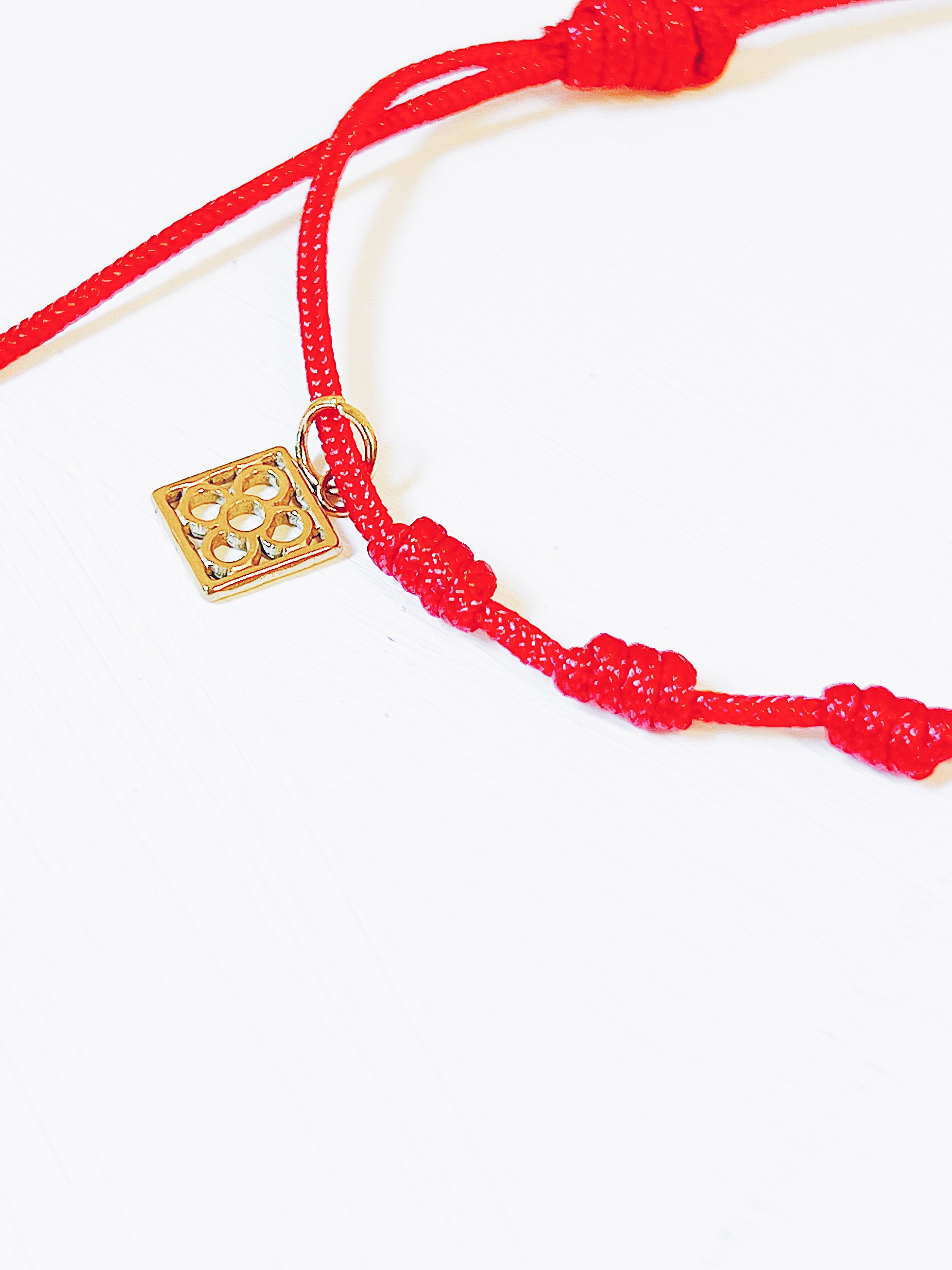 7 Knots Red Protection Bracelet Bracelet of 7 Knots With 