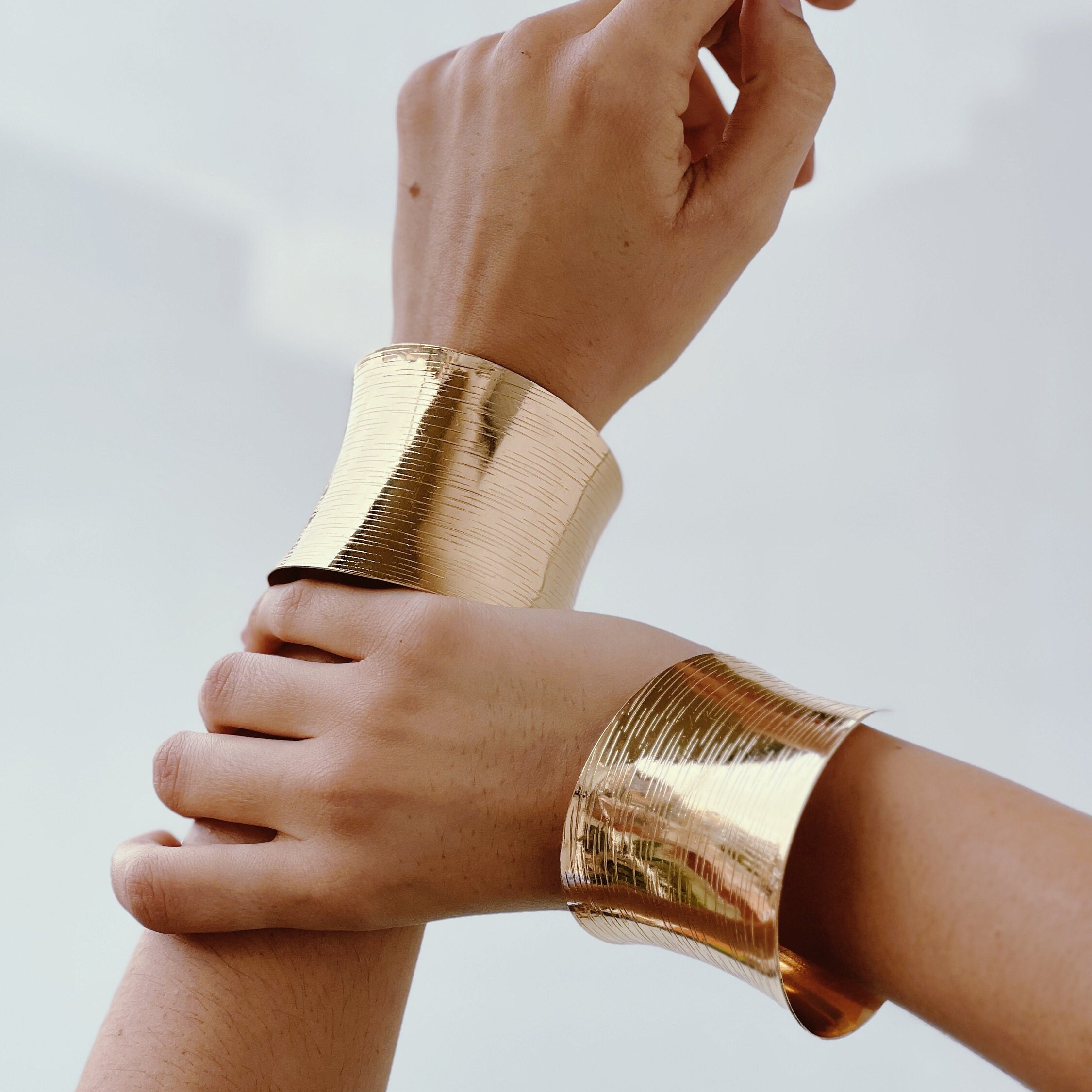 Chunky gold on sale cuff bracelet