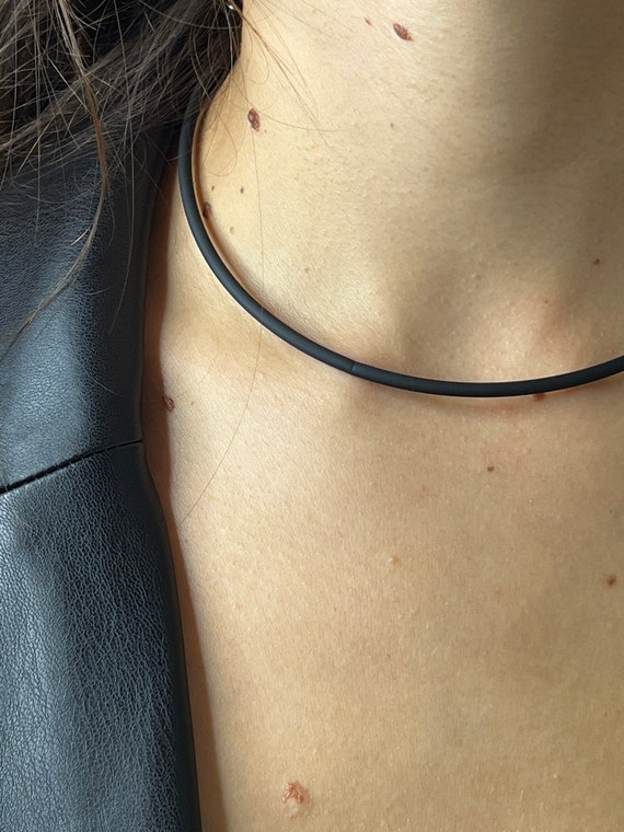 Etsy black deals choker