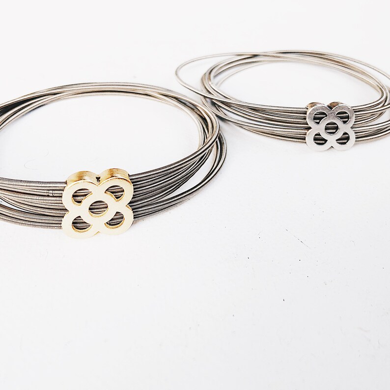 Layered spring coil bracelet Flexible stainless steel bangle Etsy