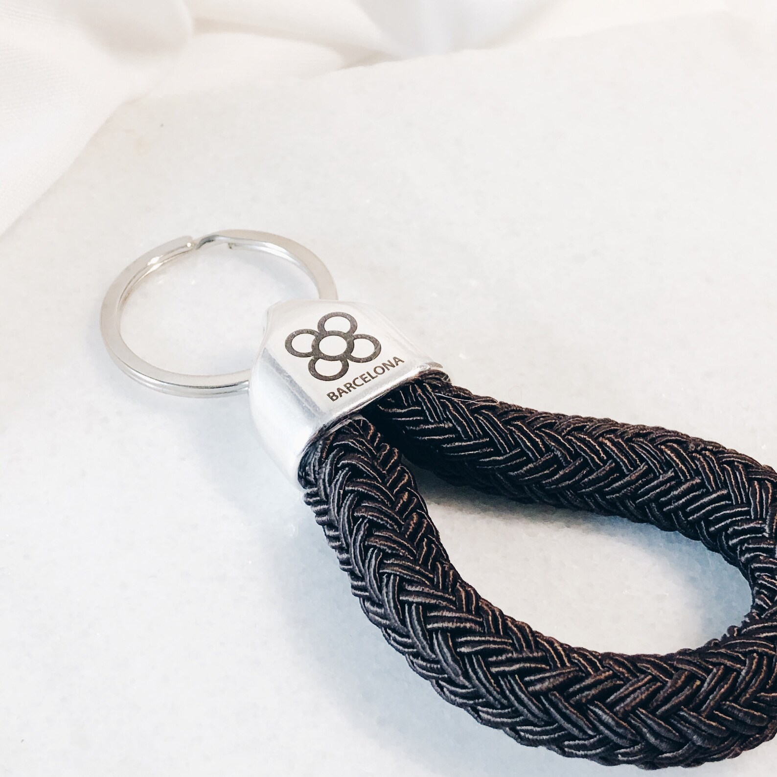 Barcelona Stainless Steel Keychain Strong for Men Gift Gift Etsy UK