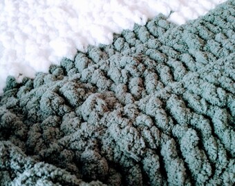 Hand crocheted lap throw