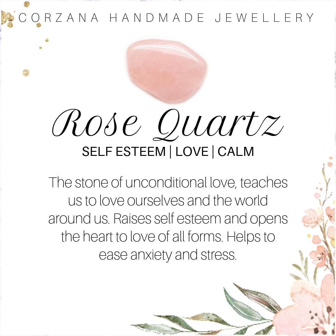Rose quartz studs sterling silver wrapped gemstone stud | Etsy