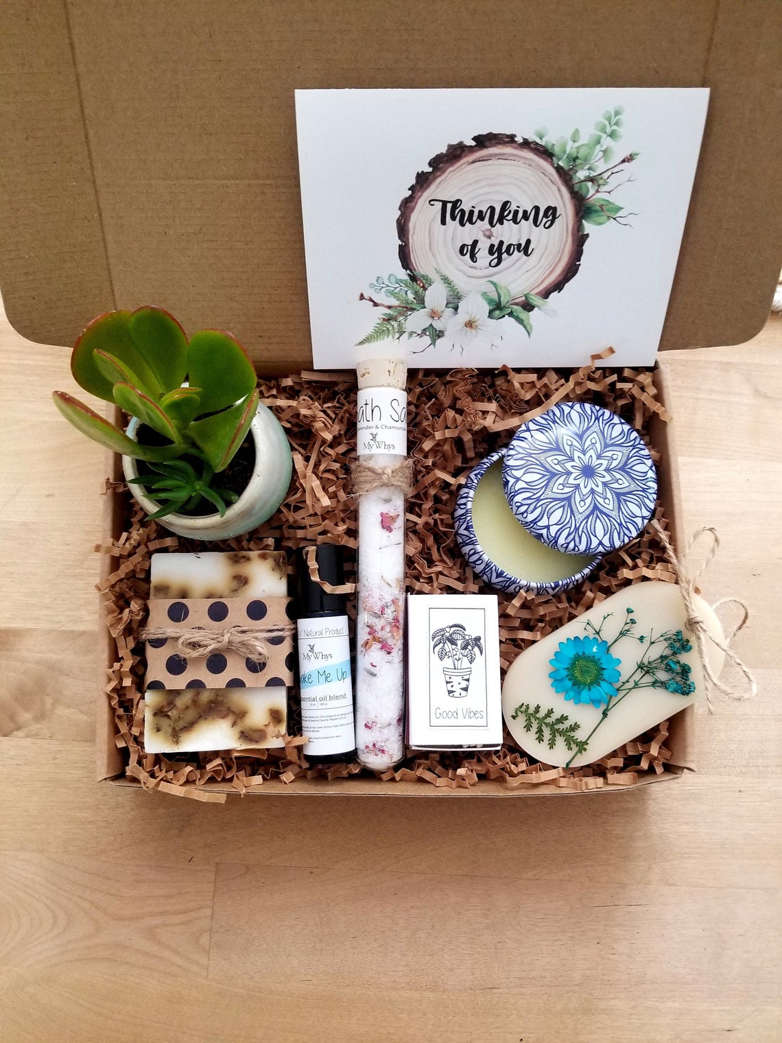 Sending Love & Hugs Gift Basket Thinking of You Box Care | Etsy