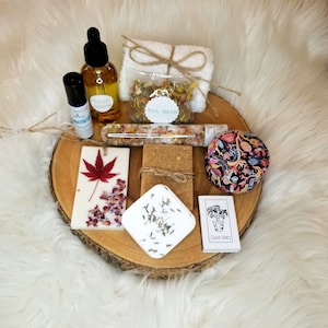 Volledig natuurlijke spa-bundel, spa-geschenkdoos, Thinking of You-verzorgingspakket, verzend een verwenmandje, knuffel in een doos, bad- en beautykit.
