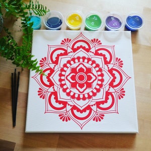 DIY Mandala kit, DIY paint kit, personalized DIY gift, meditation mandala, paint a mandala kit, do it yourself mandala kit for teen/adults