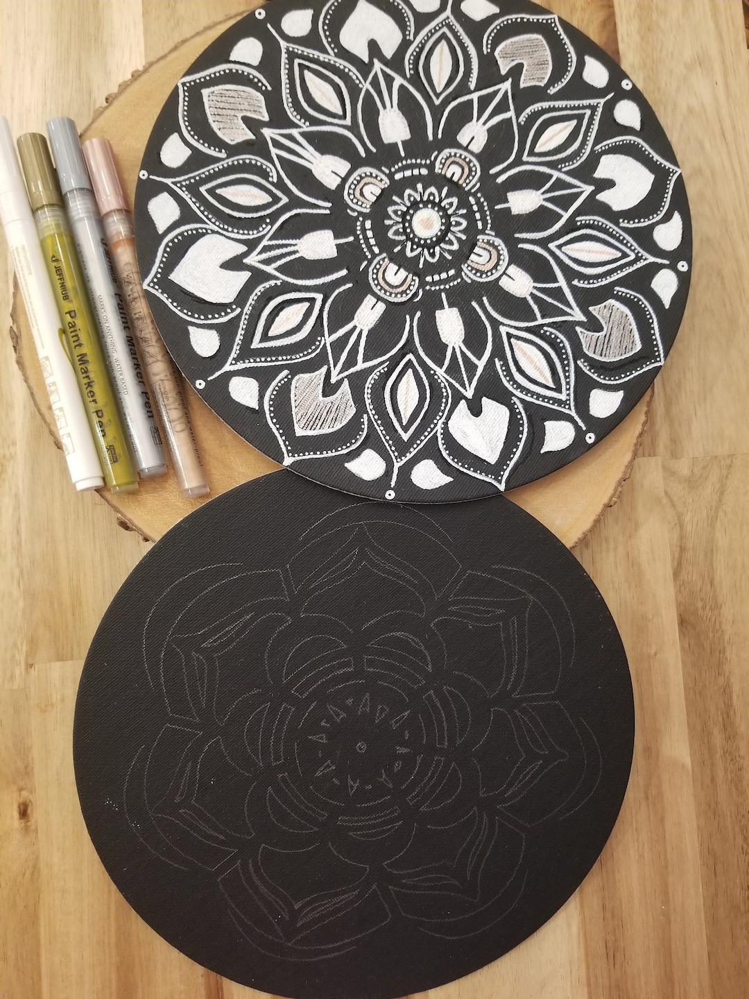Paint Your Own Mandala, Paint and Sip Kit, Relaxation DIY Mandala