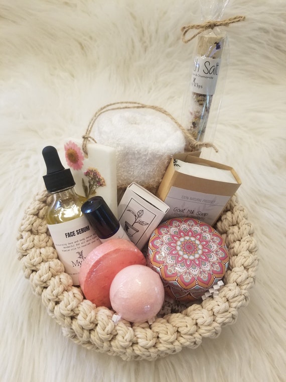 Buy Make Yourself a Priority Spa Gift Box, Thinking of You Care Package,  Send a Pampering Gift Basket, Relaxation Christmas Gift Set for Her. Online  in India 