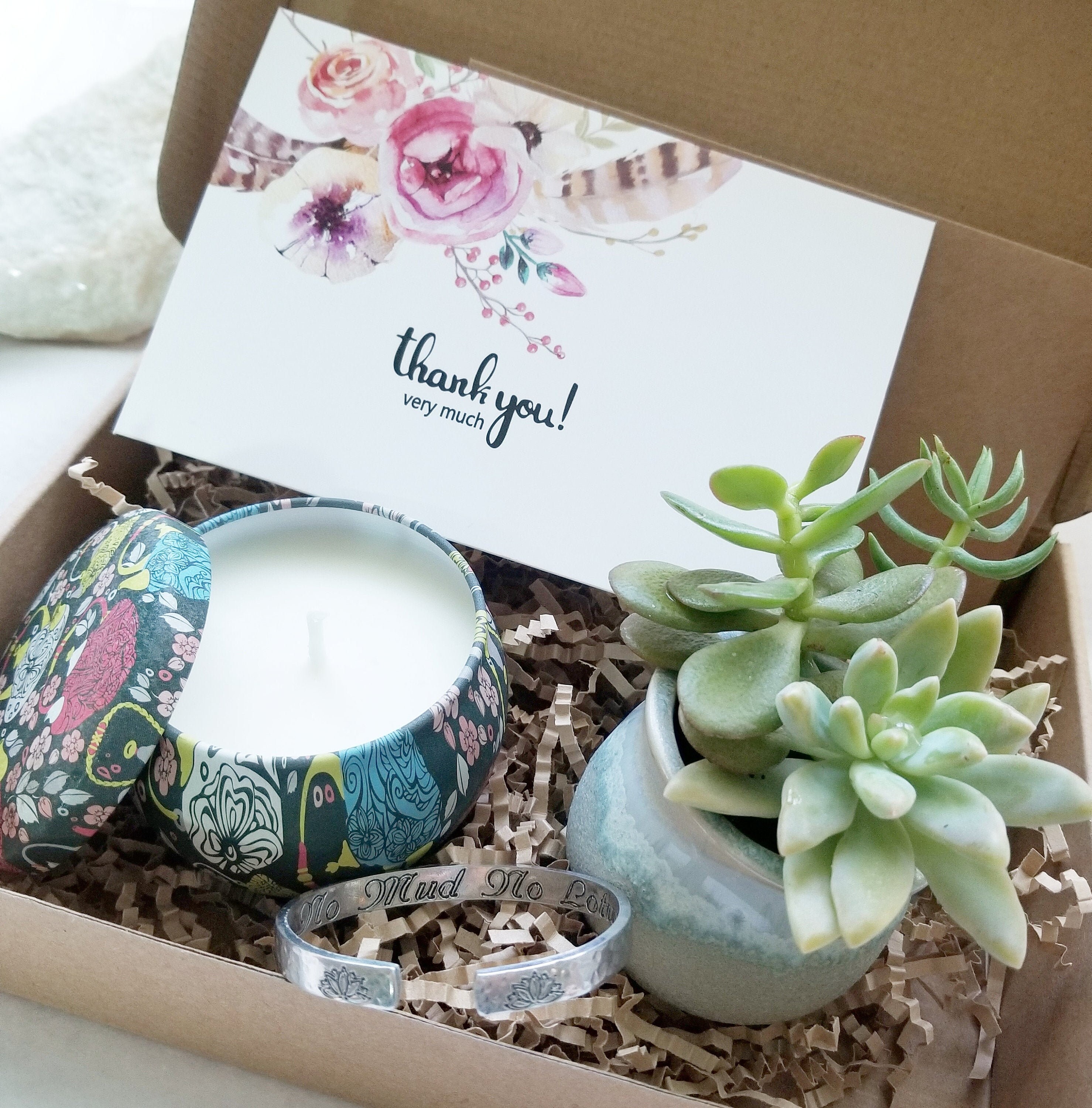 Thank You Gift Box Send a Gift Personalized Gift Set Etsy