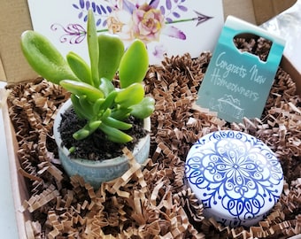 Housewarmingcadeauset, New Home-cadeaudoos, Stuur een cadeau, Cadeau van makelaar, cadeau klant, cadeaumand eerste huisaankoop, Home Sweet Home-cadeau