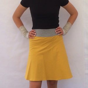 Skirt Yellow in Cotton