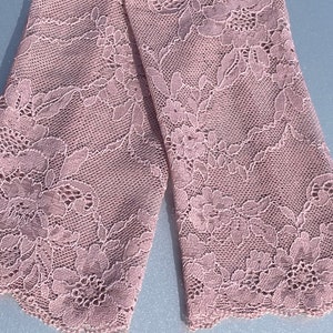 Gantelets en dentelle filigrane dans un beau rose poudré, mariage, ludique, chauffe-bras, chauffe-poignets, romantique, mariée, mariée, cadeau pour elle image 6