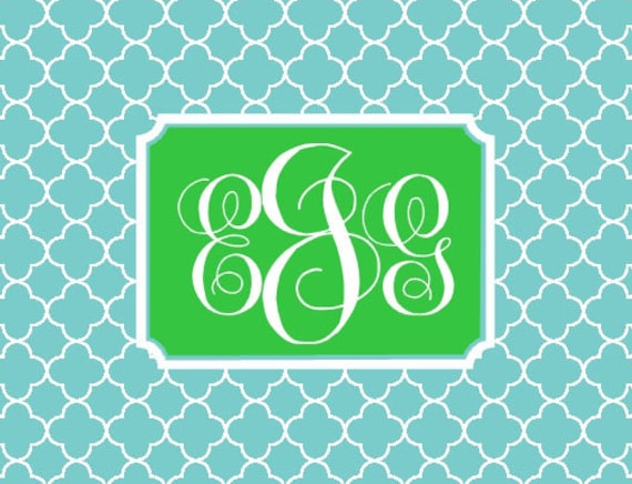 Item # 1822 Bright Monogram