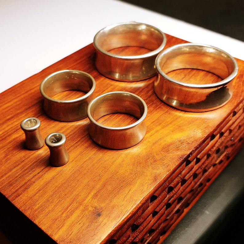 Sterling Silver Tunnels Handmade Plugs and Gauges Can Etsy