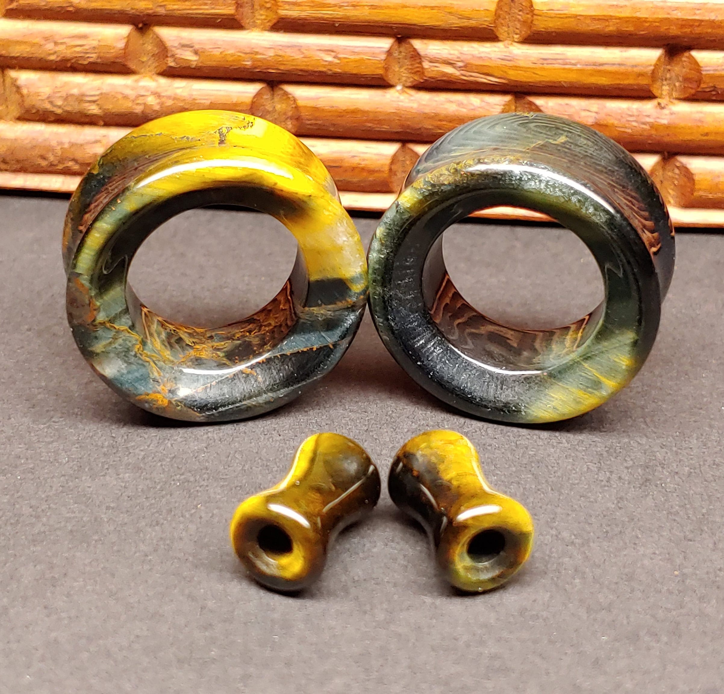Tiger eye ear plugs best sale
