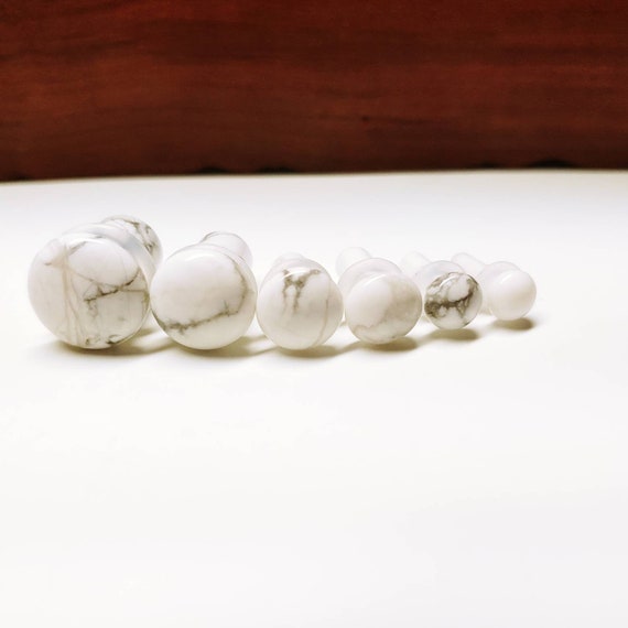 ZS Tiger Eye Natural Stone Brown Ear Plugs Single Flare Ear Gauges Expander With O-Ring Body Piercing (Gauge=0g(8mm - Foto 10