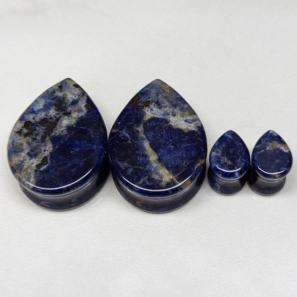 Druppelpluggen sodalietsteen: dubbele flaremeters (paar)