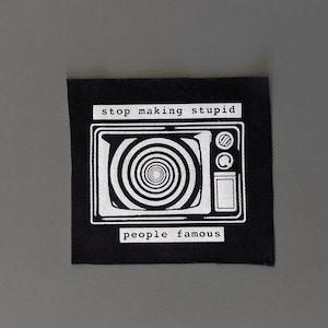 Toppa da cucire TV di PUNKNDEAD / Serigrafia televisiva / Toppe per giacche, cappelli, borse e altro