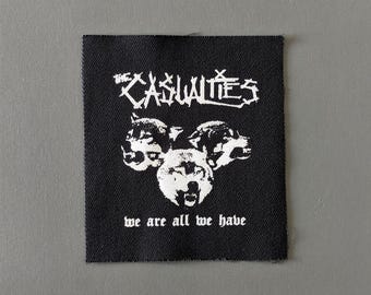 The Casualties Patch - Crust Punk Band Patch for Jackets, Pants, Hat