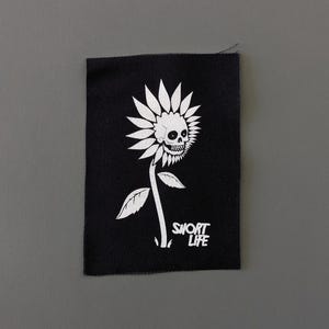 Sun Flower Sew-On Fabric Patch, Punk Accessories for Jackets Bags