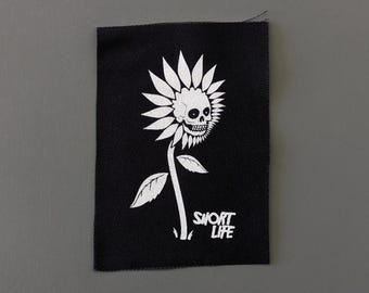 Sun Flower Sew-On Fabric Patch, Punk Accessories for Jackets Bags