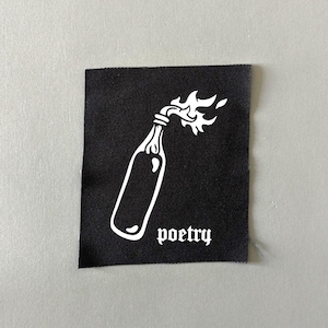 Poetry Sew-on Patch – Punk Jacket Accessory – Molotov Patch