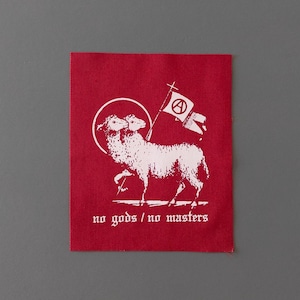 No Gods No Masters Patch, Crust Punk Sew-On, DIY Anarchy Patches for Jackets Hats Jeans