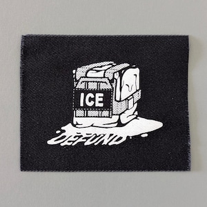 Abolish ICE Sew-On Patch, Punk Patches for Jackets, Hats, Jeans