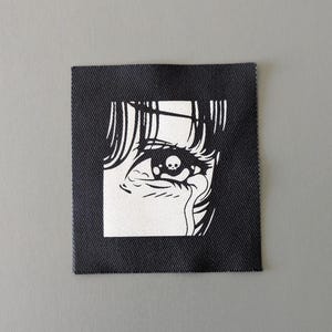 Anime Goth Gyaru Patch - Sew on Patch for Jackets, Skirts, Pants