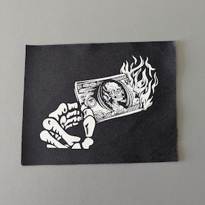 PUNK ALT Sew-On Patch | Accessories for Jackets & Jeans | Handmade Fabric Print