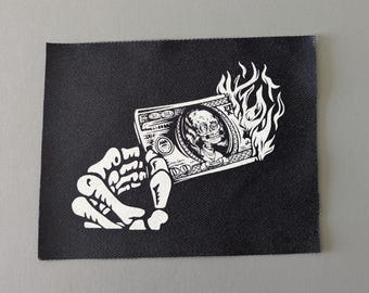 PUNK ALT Sew-On Patch | Accessories for Jackets & Jeans | Handmade Fabric Print