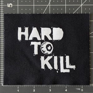 Toppa da cucire Hard To Kill - Toppa punk per giacche, cappelli, borse