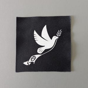 Parche de paloma, accesorios punk DIY, parches punk para coser en chaquetas, parche de moral serigrafiado de PUNKNDEAD