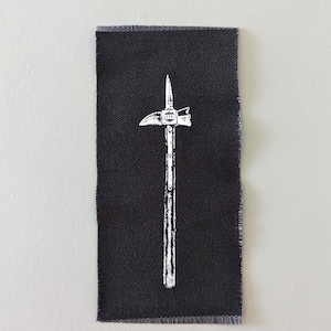 Toppa Warhammer - Toppa DnD Arma medievale, toppe per giacche, cappelli, borse e altro