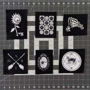 Alternativa skorpmärken | PUNK-märken för jackor och jeans