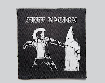 Free Nation, Punk, Patches, Patch, Sew on Patch, Punk Accessories, Patches for jackets, Punk Patches, punk dress, punk vest, goth mask