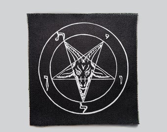 Pentagram, Ram, Goth Patches, Punk, Patches, Patch, Sew on Patch, Punk Accessories, Punk Patches, goth mask, gothic jacket, punk dress