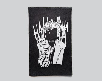 Joker Sew On Patch - Screen Print Fabric Piece