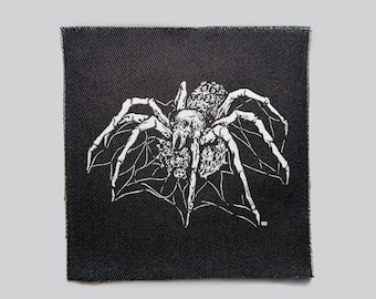 Araignée de la mort, Animal, Tissu, Punk, écussons, écusson, écusson à coudre, accessoires punk, écussons punk, veste gothique, gilet punk, sac à dos d'horreur